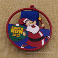 Promotional Custom Enamel Santa Run Medal for Christmas